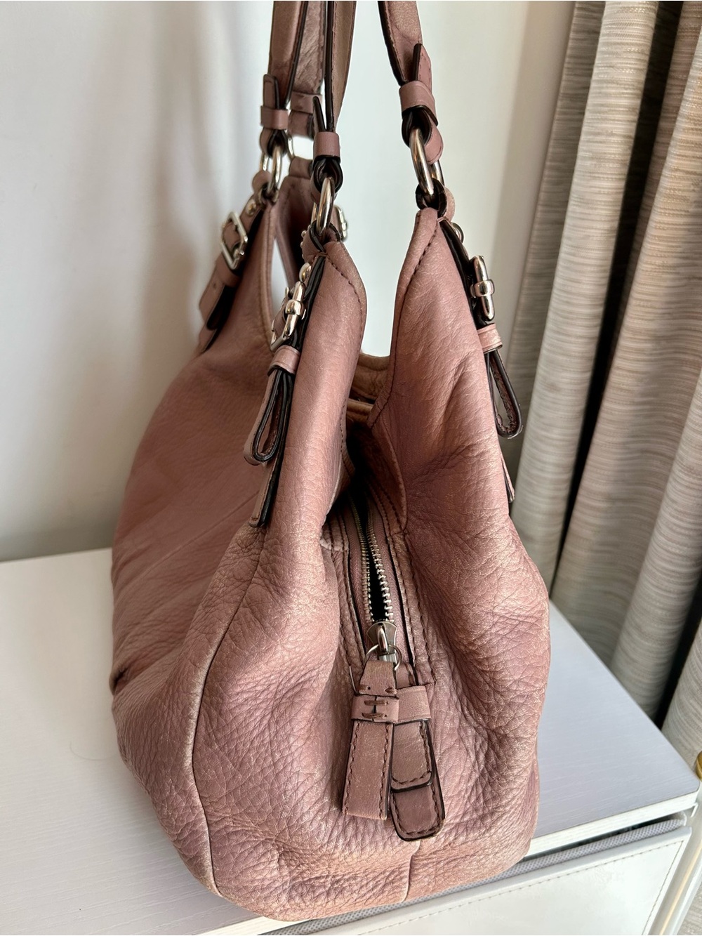 Coach Madison Maggie Y2K Hobo Bag Mauve Pink - Picture 8 of 12